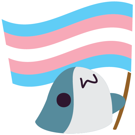 :blobhaj_holding_transgender_flag: